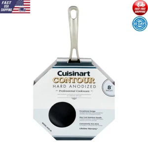8 Inch Nonstick Skillet Hard Anodized Aluminum Oven Safe Comfortable Handle New - Picture 1 of 7