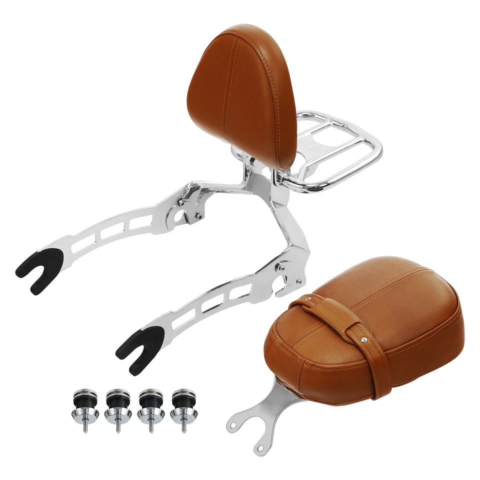 Passenger Sissy Bar Luggage Mount Kit &Pillion Seat For Indian Scout 2015-2024 - Image 1 of 4