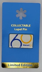 Walmart Limited Edition GOLD (Retired) Metal Lapel Pin – 60th Anniversary Pin - Picture 1 of 4