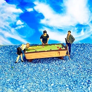 Mini Billiards Model Set 1:64 People Figure Model Desktop Ornament S Gauge Fairy - Picture 1 of 7