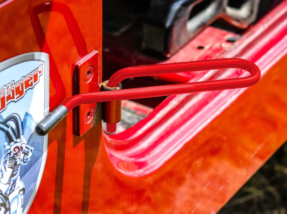 Par de reposapiés estacionarios Red Baron para Jeep CJ7 1976-1986 Steinjager J0045924 Foto 1 de 1