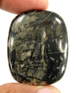 Piedra preciosa suelta de jaspe natural Picasso 73,30 quilates cabujón envoltura de alambre - 19040 - Imagen 1 de 2