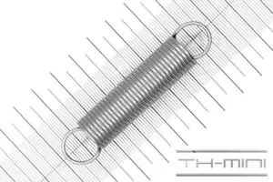 Zug-Feder 1,5mm Haken Öse 15x71,5mm 6,9kg Spiral Edel-stahl rostfrei Metall - Bild 1 von 1