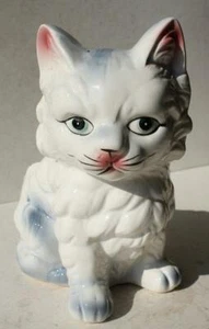 Cat Kitten Figurine Relpo Japan Cat Planter Ceramic Porcelain Hand Painted CUTE - Picture 1 of 1