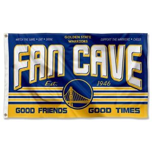 3x5 Foot Golden State Warriors Fan Cave Flag Large Banner