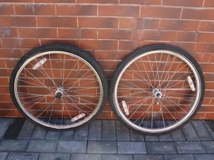MTB wheels 26 in Araya VP-20 Shimano Deore LX FH-M550 HB-M550 Schwalbe - Picture 1 of 23