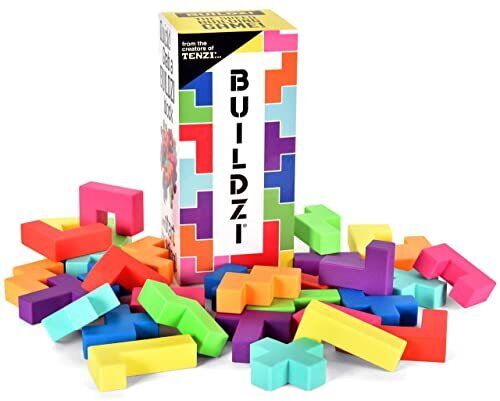 Buildzi The Fast Stacking Building Block Game For The Whole Family 2 To 4 Player