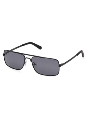 Gafas de sol Guess GU00060 02D negro mate aviador marco de metal polarizado 60-16-140 Foto 1 de 2