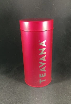 Teavana Pink 8oz Loose Leaf Tea Tin Canister - Storage Container - Preowned - Image 1 of 4