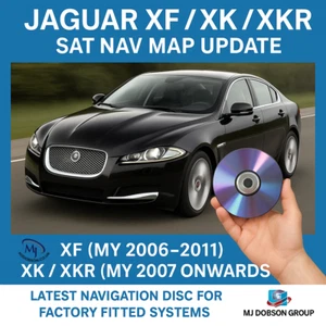Jaguar XF, XK, XKR Navigation UK Europe Latest Map Update Worldwide Post - Picture 1 of 6