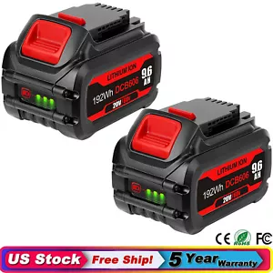9.6Ah Lithium-ion Battery For DEWALT 20V/60V MAX FLEXVOLT DCB612 DCB609 DCB606 - Picture 1 of 25