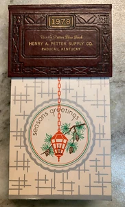 1978 Henry A. Petter Supply Co. Paducah, KY Werbung Schreibtisch Kalender Sekretär - Bild 1 von 15