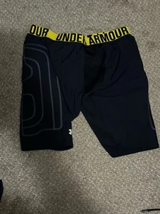 Pantaloncini a compressione Under Armour da uomo 2xl XXL neri - lati imbottiti - Foto 1 di 3