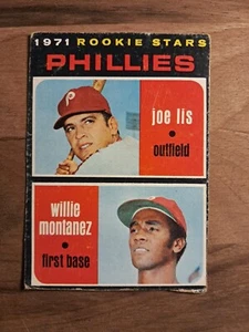 1971 Topps - 1971 Rookie Stars #138 Willie Montanez, Joe Lis (Rookie Card) - Picture 1 of 10