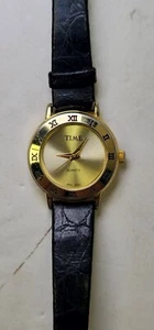 Vintage Gold TIME Watch Quartz Japan Movement - Picture 1 of 4