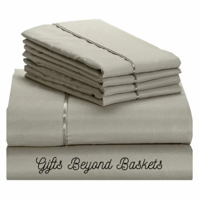 Juegos de sábanas Lexington Bamboo serie 2200 6 piezas 18" bolsillos profundos, suaves - 30 colores Foto 1 de 3