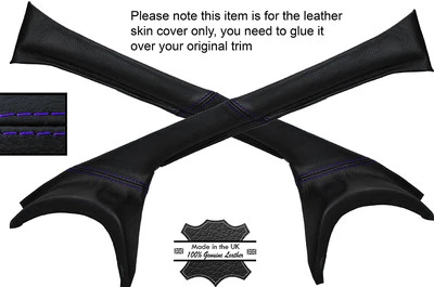 Rojo Costura 2X Ubicación Pilar Cuero Piel Cubiertas Para Lotus Elan S3 S4 - Imagen 1 de 3