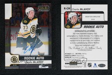 2017-18 O-Pee-Chee Platinum Rookie Autos Charlie McAvoy #R-CM Rookie Auto RC