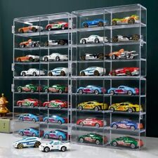 Hot 1/64 Scale Matchbox Toy Car Display Box 4 Piece  Storage Box Holds Up to 32
