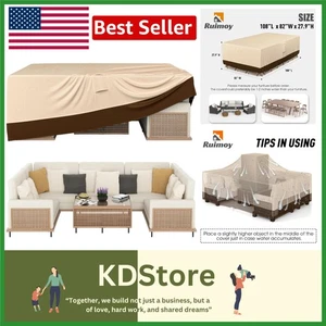 Funda para Muebles Exterior Duradera 108"L x 82"W - Diseño Impermeable y Ventilado - Imagen 1 de 10
