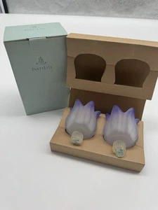 PartyLite Lila Tulpe Peglites 2er Set P7118 NEU im Karton Votivkerzenhalter - Bild 1 von 3