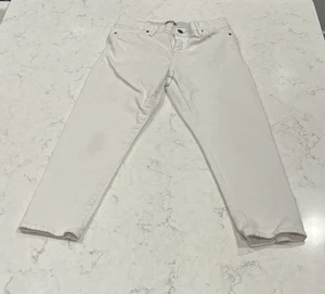 Juicy Couture weiß Skinny Capri abgeschnitten Flut Wathose Jeans Hose 10 Damen - Bild 1 von 14