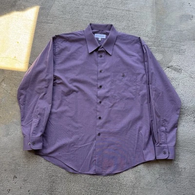 Camisa vintage Yves Saint Laurent para hombre L púrpura YSL abotonada Foto 1 de 4