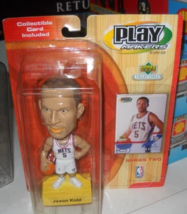 JASON KIDD BOBBLE HEAD NUEVA CAMISETA NETS PLAYMAKERS NUEVO EN CAJA CON BARAJA SUPERIOR DE CARTAS - Imagen 1 de 4