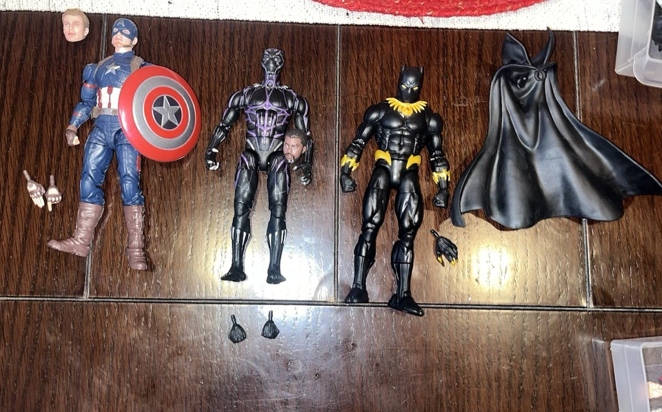 Lote Marvel Legends Figuras Colecionáveis Capitão América, Pantera Negra, lote 3+ - Imagem 1 de 2