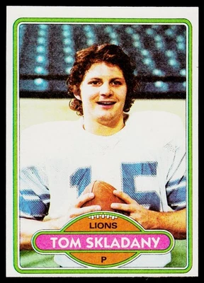 Tom Skladany, 1980 Topps, #463, Detroit Lions, - Image 1 of 2