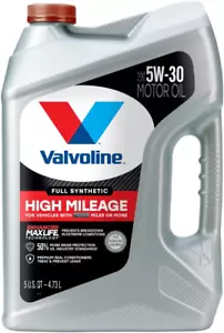 Full Synthetic High Mileage with Maxlife Technology SAE 5W-30 Motor Oil 5 QT - Picture 1 of 12
