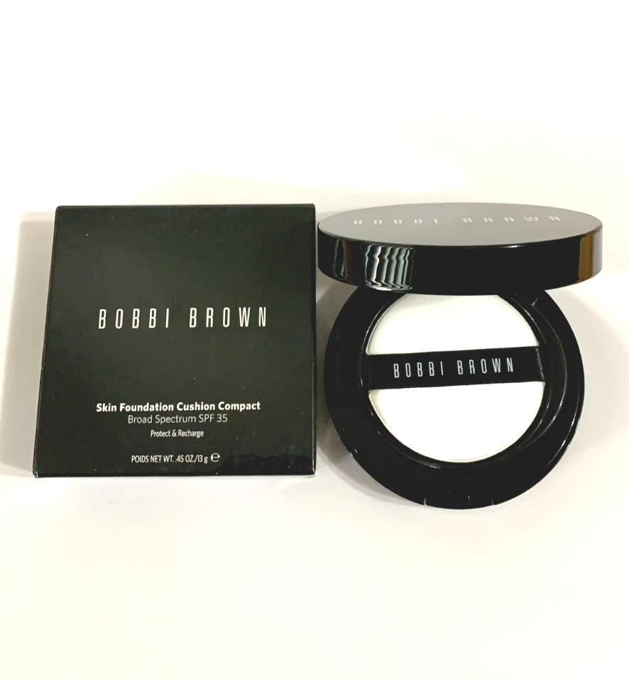 Almofada base pele marrom Bobbi compacta FPS35 0,45 oz tamanho completo escolha a cor - Imagem 1 de 1