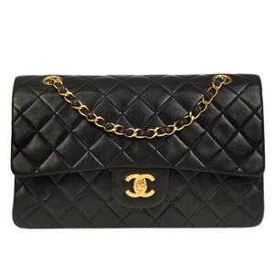 Chanel Black Lambskin Medium Classic Double Flap Shoulder Bag 194811 - Picture 1 of 11