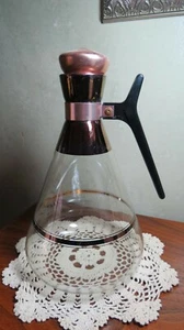 Inland Glass Mid Century Coffee Carafe with Cork Stopper - Bild 1 von 10