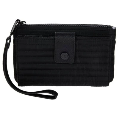 #Samantha Brown To-Go Quilted RFID Travel Wallet - Black - Изображение 1 из 2