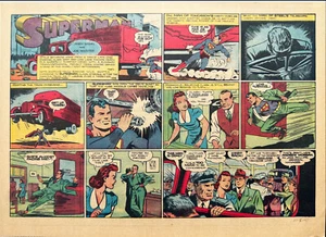 SUPERMAN Sunday Page #106 - Paneles Superman - 9 de noviembre de 1941 - RARO - Imagen 1 de 5