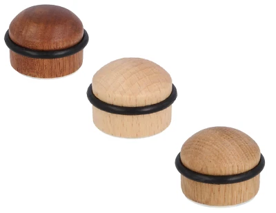 Türstopper rund Türpuffer Kleben Holz Gummi Puffer Eiche Buche selbstklebend Ø34 - Bild 1 von 4