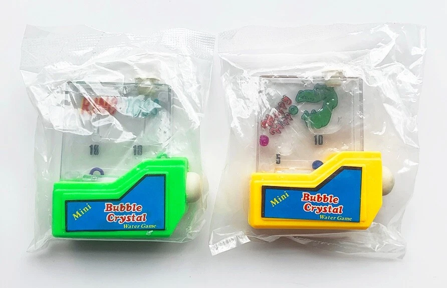 2 NEW Ring Toss & Happy Hippo Mini BUBBLE CRYSTAL Water Toy Games - Like TOMY - Image 1 of 3
