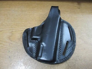Bianchi 7/7L Glock 19 23 32 Black Leather Holster RH - Picture 1 of 6