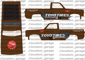 Calcomanía de tobogán acuático personalizada Toyo Tires 83 Silverado 1/64 para Hot Wheels - Imagen 1 de 1
