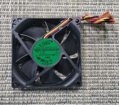 Dell ADDA 3"x3"x0.75" Computer Cooling Fan AD08012HX207600 0XMN4N XMN4N (B2) - Image 1 of 3