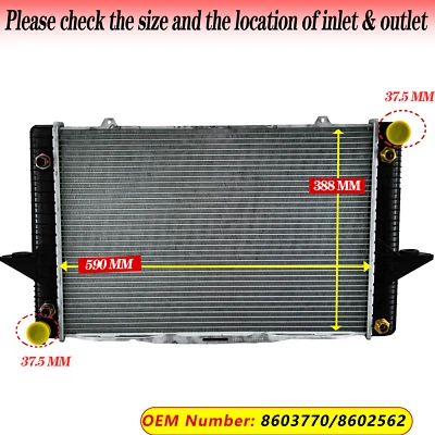 Premium Radiator For Volvo 850 1993-96, C70 S70 V70 XC70 1997-04 2.0T 2.3T 2.5T - image 1 of 4