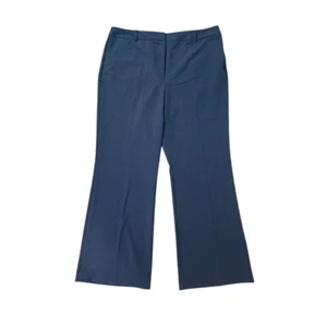 Worthington Women’s High Rise Trouser Pants Size 18 Navy Straight Flat Front NWT - Picture 1 of 12