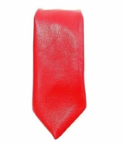100% Real Leather Neck Tie Formal Lambskin Casual Neck Tie Genuine Designer - Image 1 of 3