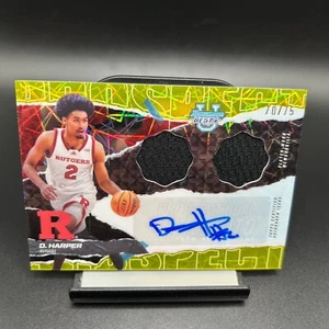2024-25 Bowman Best U #PDRA-DH Dylan Harper Dual Patch Auto Yellow /75 - Picture 1 of 2