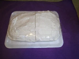 HOMEMADE (9'X6') BLOCK OF  WHITE DIVINITY CANDY NO NUTS - Picture 1 of 2