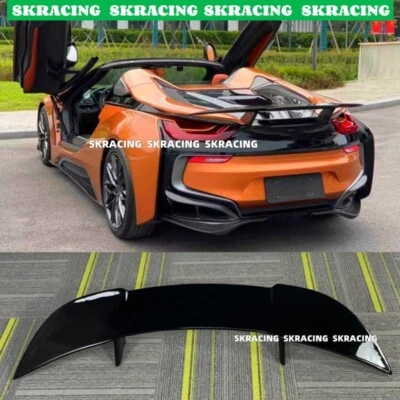 For BMW i8 2014- 2019 Gloss black Rear Trunk Spoiler Wing GT STYLE Rear Lid Kits - Image 1 of 4