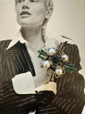 Broche Perla Envío Gratis Caja de Regalo Prendedor Vintage Mujer Unisex Broche Foto 1 de 4