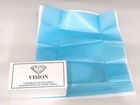 25pc Diamond Parcel Papers Delux 80x45mm White +  2 Blue German inner VISION