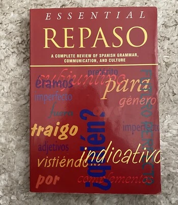 Essential Repaso A Complete Review of Spanish Grammar Textbook Paperback Book 98 - Image 1 of 4